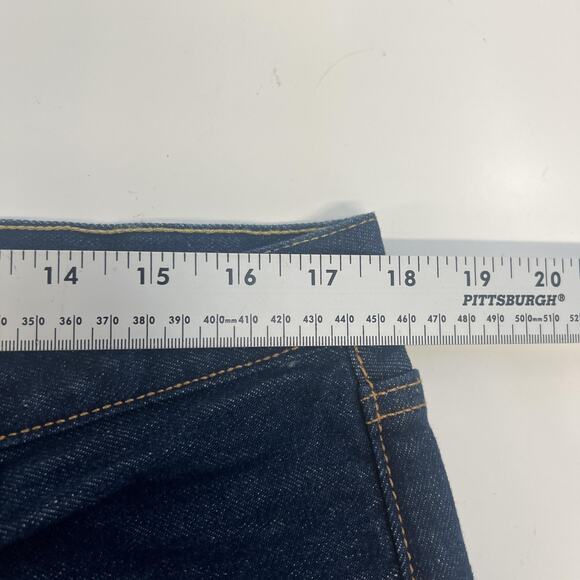 Levis 501 Jeans Mens 36x36 Blue Denim Straight Leg Button Fly Raw 501 - Picture 11 of 13